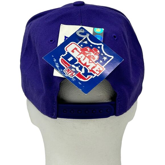 Vintage Minnesota Vikings Hat Baseball Cap Motorola 90s Purple NFL Football New - Picture 3 of 11
